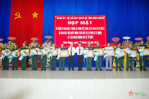 Bình Dương họp mặt kỷ niệm Ngày thành lập Quân đội nhân dân Việt Nam